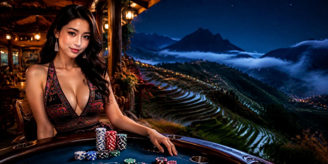 Người dùng tại Sapa sử dụng ứng dụng casino trực tuyến tại quán cà phê miền núi