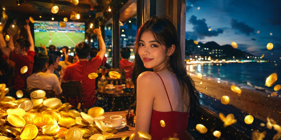 Không khí sôi động tại quán cà phê Vũng Tàu nơi người chơi theo dõi casino trực tuyến